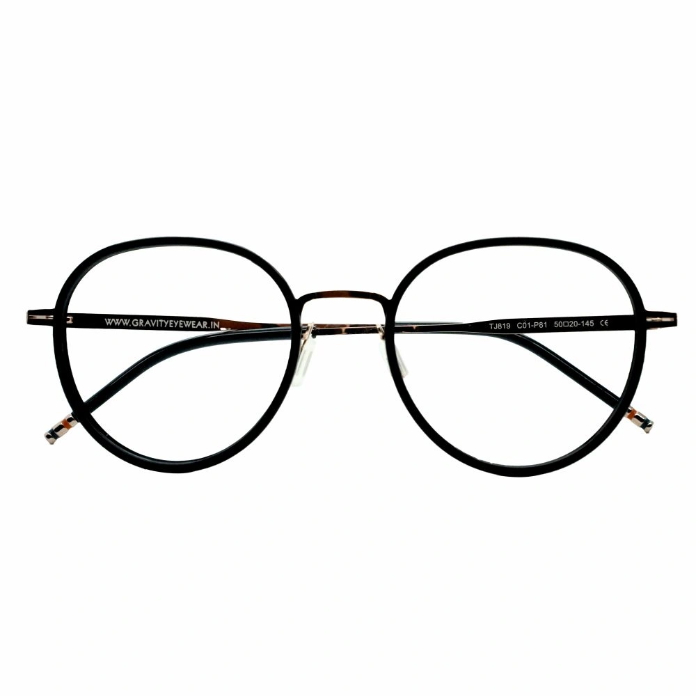 Classic Round Black Eyeglass Frame