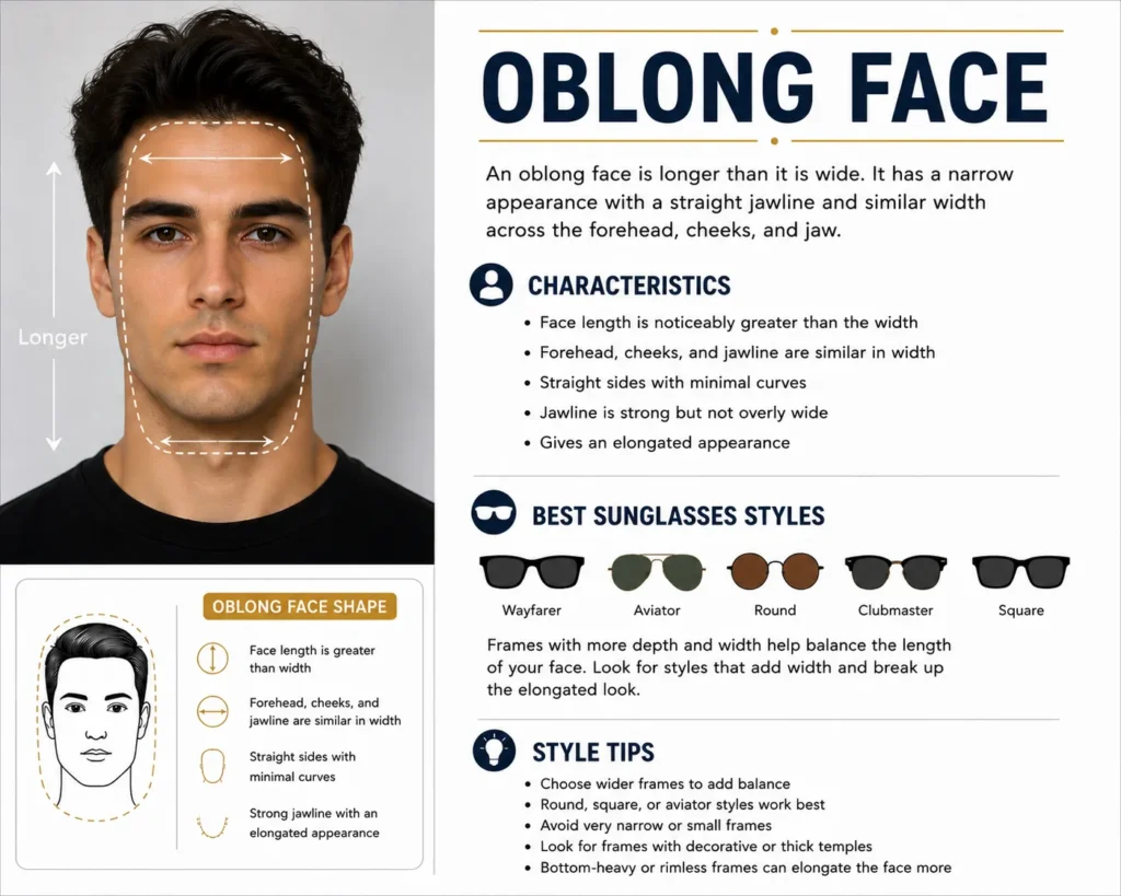 Oblong Face Shape