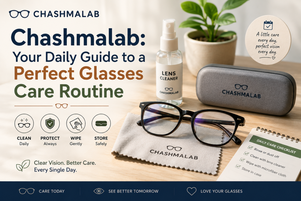 daily glasses care routine cleaning eyeglasses