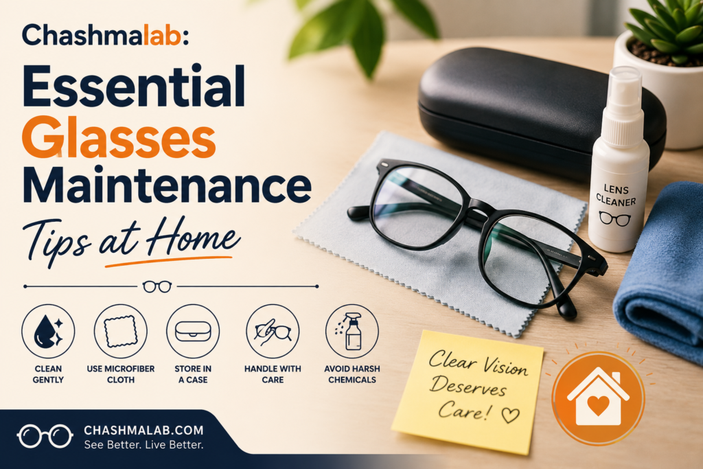 glasses maintenance tips at home