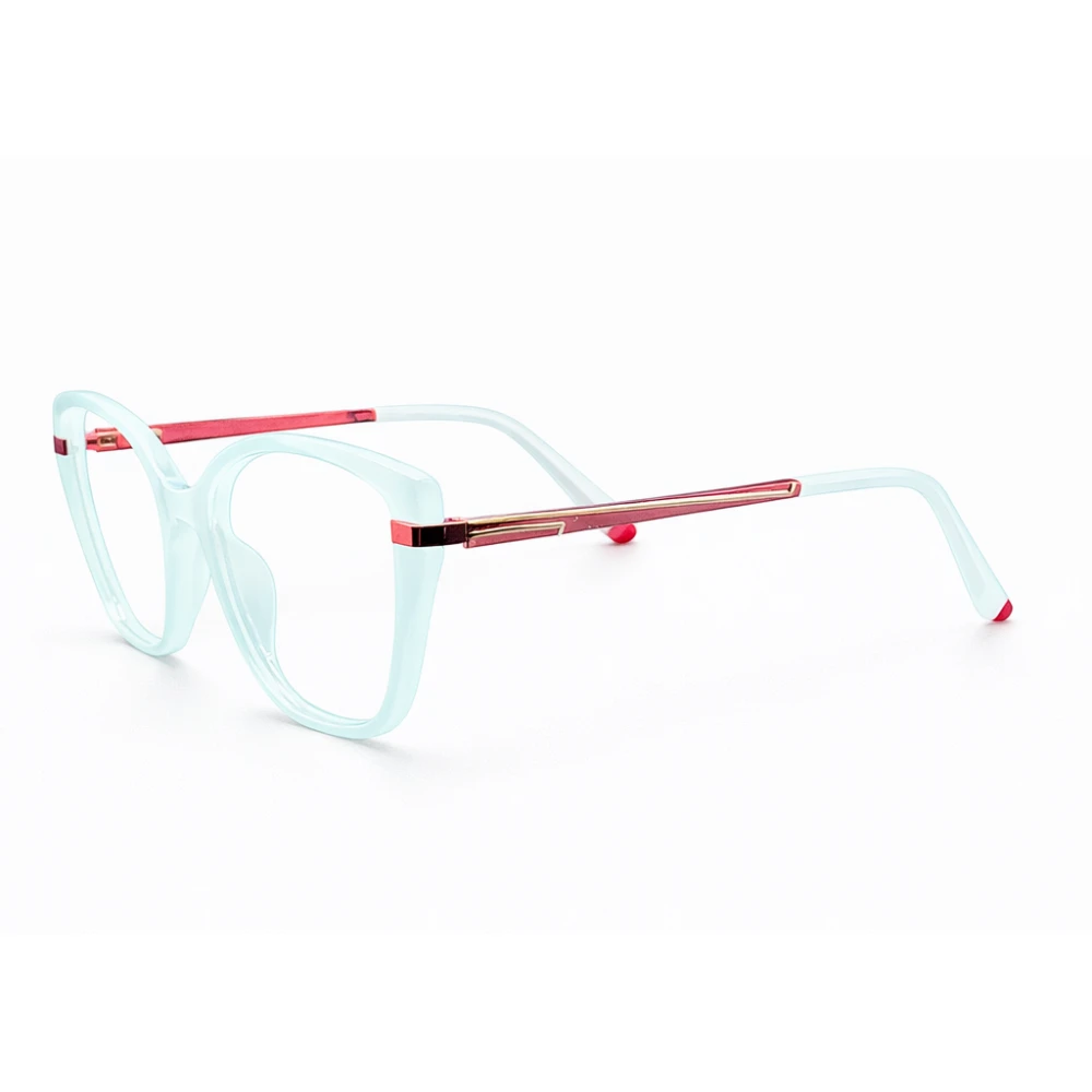 Aqua Marine Light Cat Eye Eyeglasses for Women - Image 2