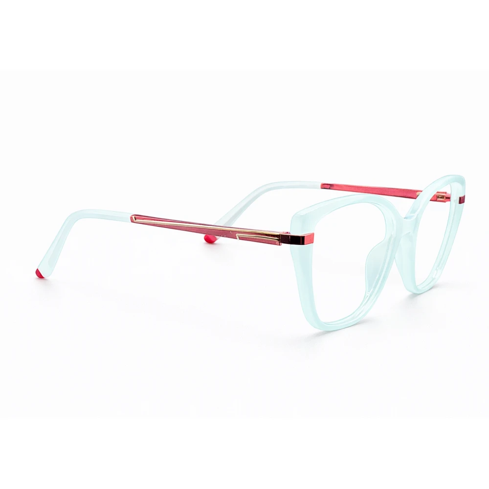 Aqua Marine Light Cat Eye Eyeglasses for Women - Image 3