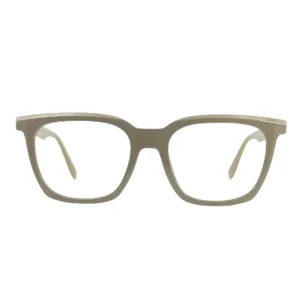 Beige Square Eyeglasses