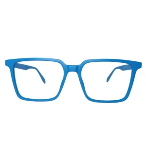 Bright Blue Square Eyeglasses