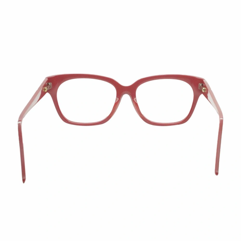 Unisex Bold Red Geometric Eyeglass Frame - Image 6