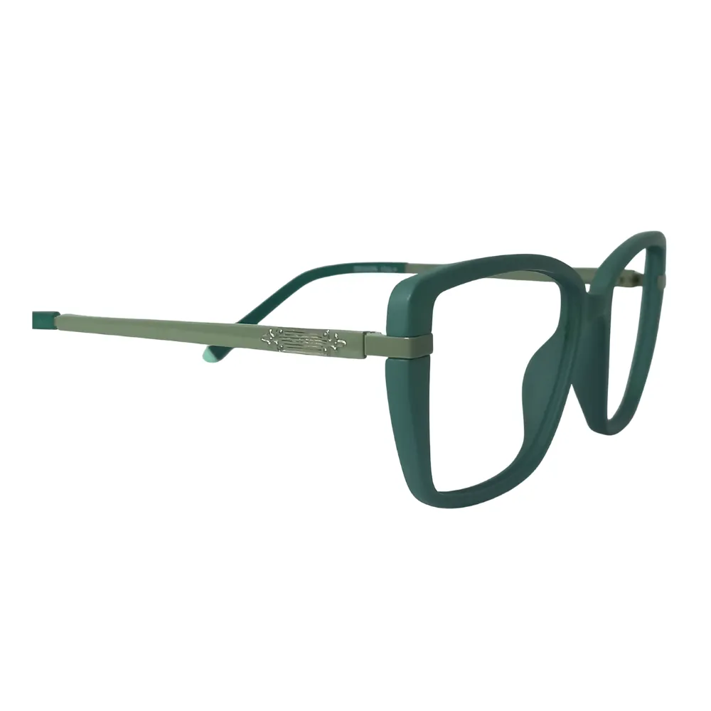 Trendy Green Square Eyeglasses - Image 5
