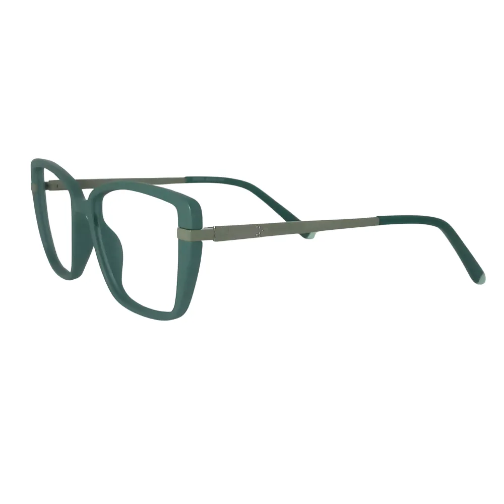 Trendy Green Square Eyeglasses - Image 2