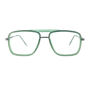 Green Transparent Aviator Eyeglasses – Stylish Unisex Frame