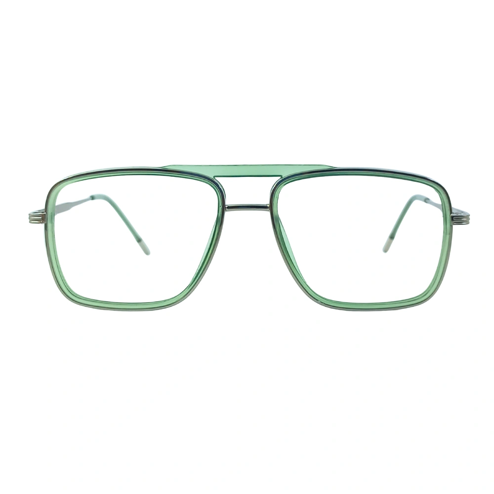 Green Transparent Aviator Eyeglasses – Stylish Unisex Frame