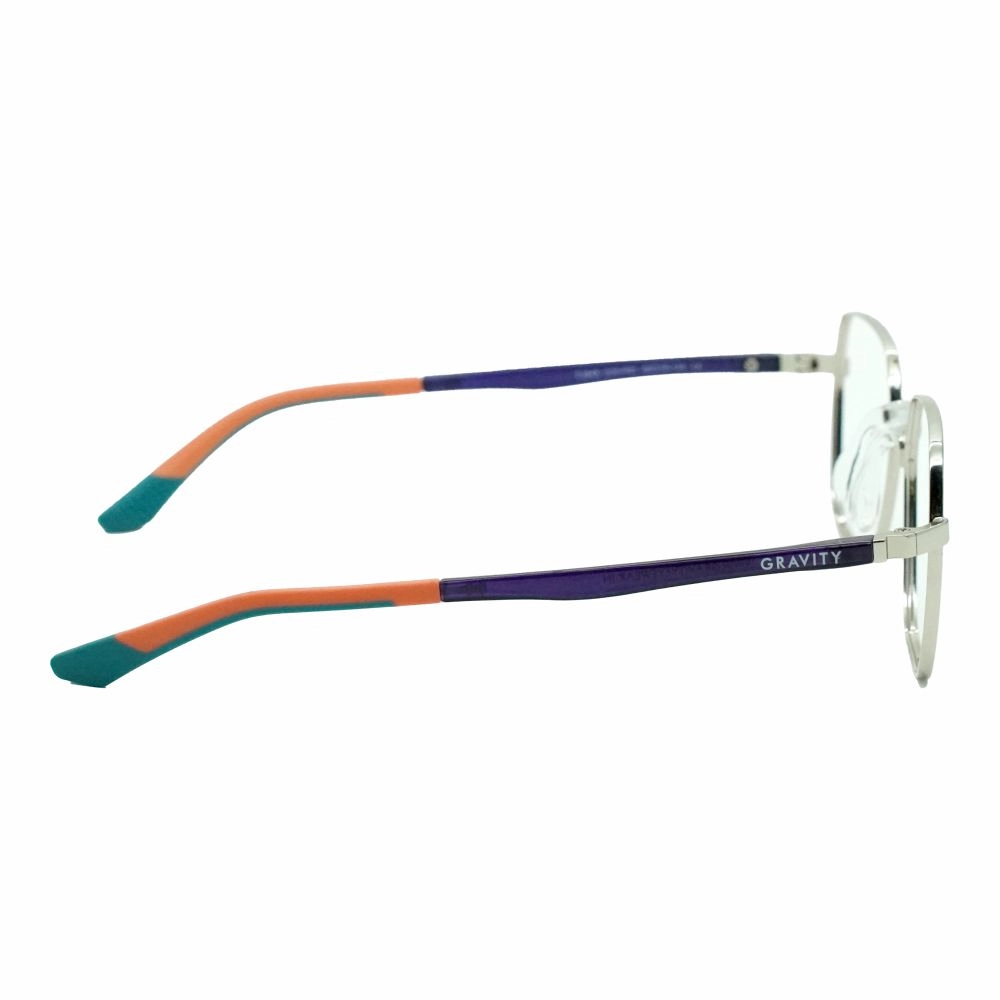 Modern Square Eyeglasses with Multicolor Temples – Unisex Metal Frame - Image 4