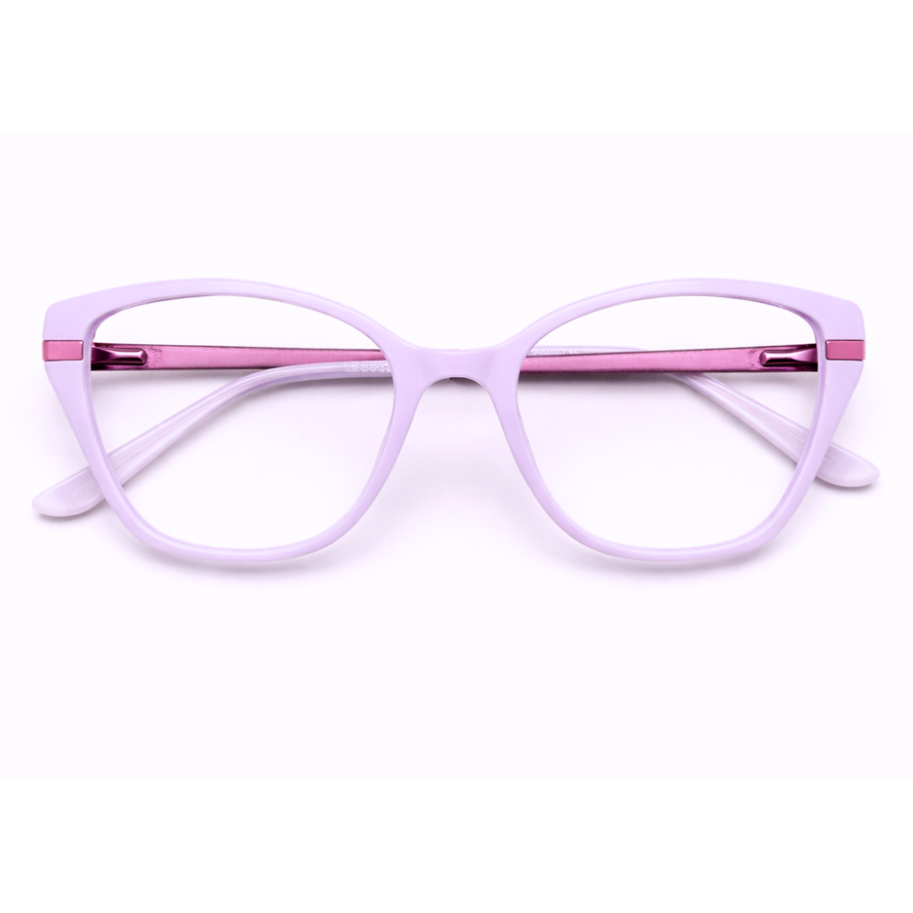Lavender Cat Eye Eyeglasses for Women | Stylish Light Lavender Frame - Image 6