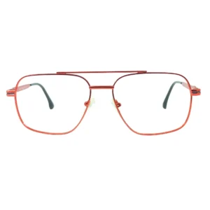 Red Metal Aviator Eyeglasses