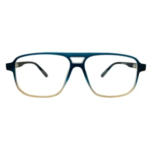 Retro Blue Gradient Aviator Eyeglasses for Men & Women