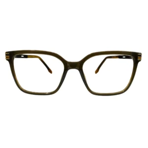Smoky Brown Square Eyeglasses
